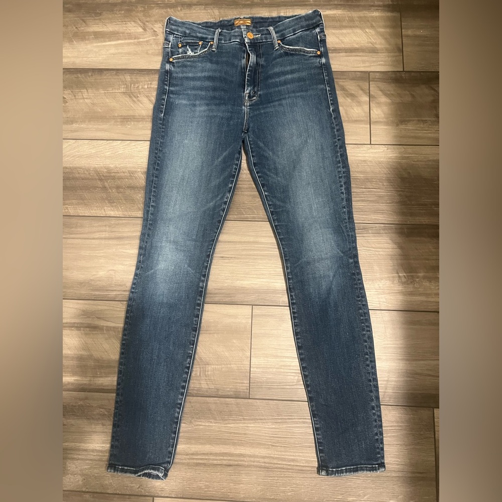 MOTHER Women's Skinny Jeans in Blue